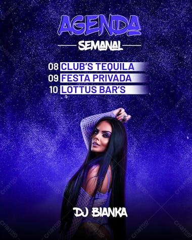 Flyer artista dj bianka