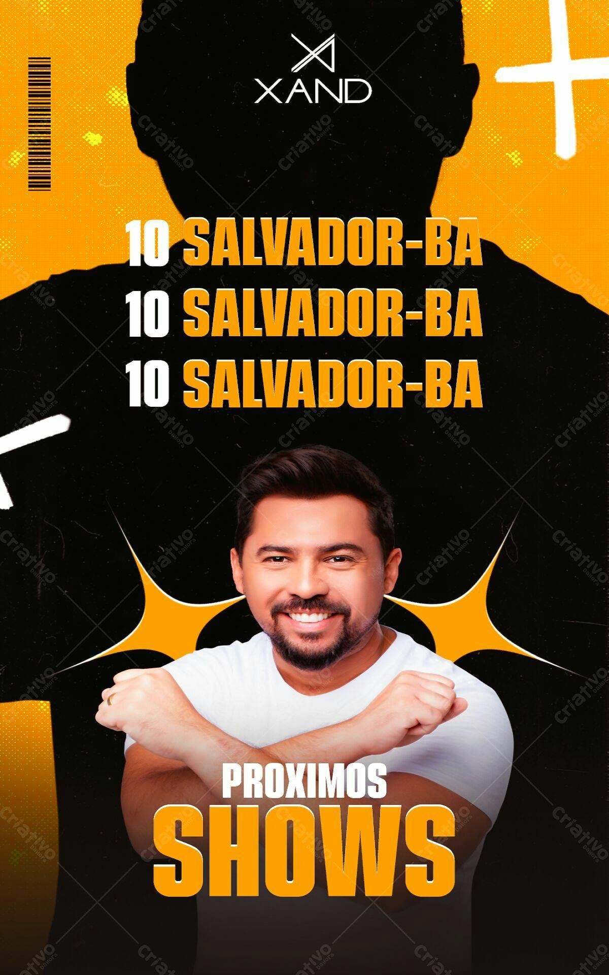 Flyer Shows Xand Avião Salvador PSD Editável