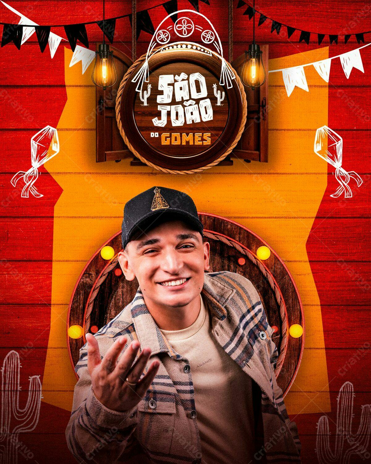 Flyer São João do Gomes PSD Editável