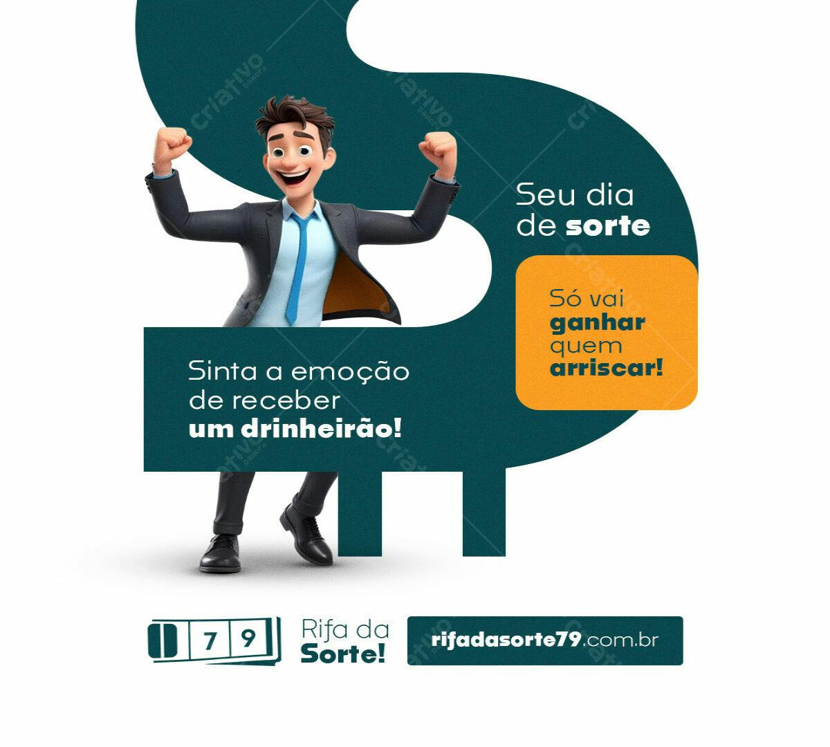 Flyer para Rifa PSD Editável