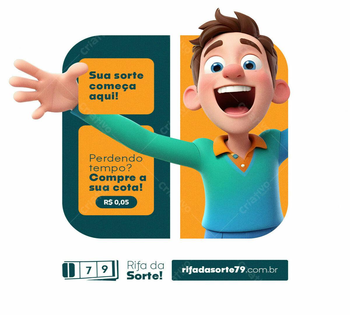 Flyer para Rifa PSD Editável