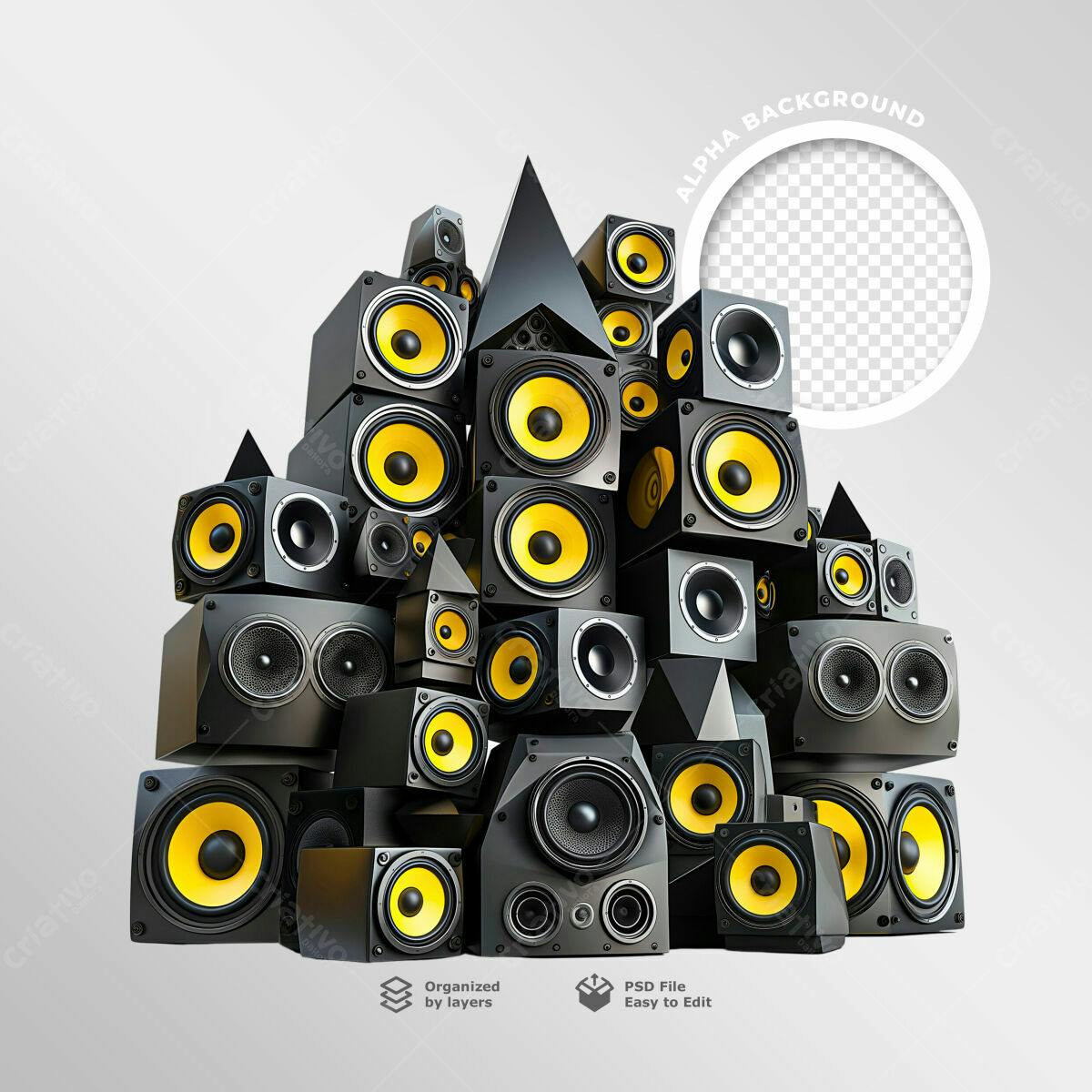 Flyer para Festa de Música Eletrônica PSD Editável