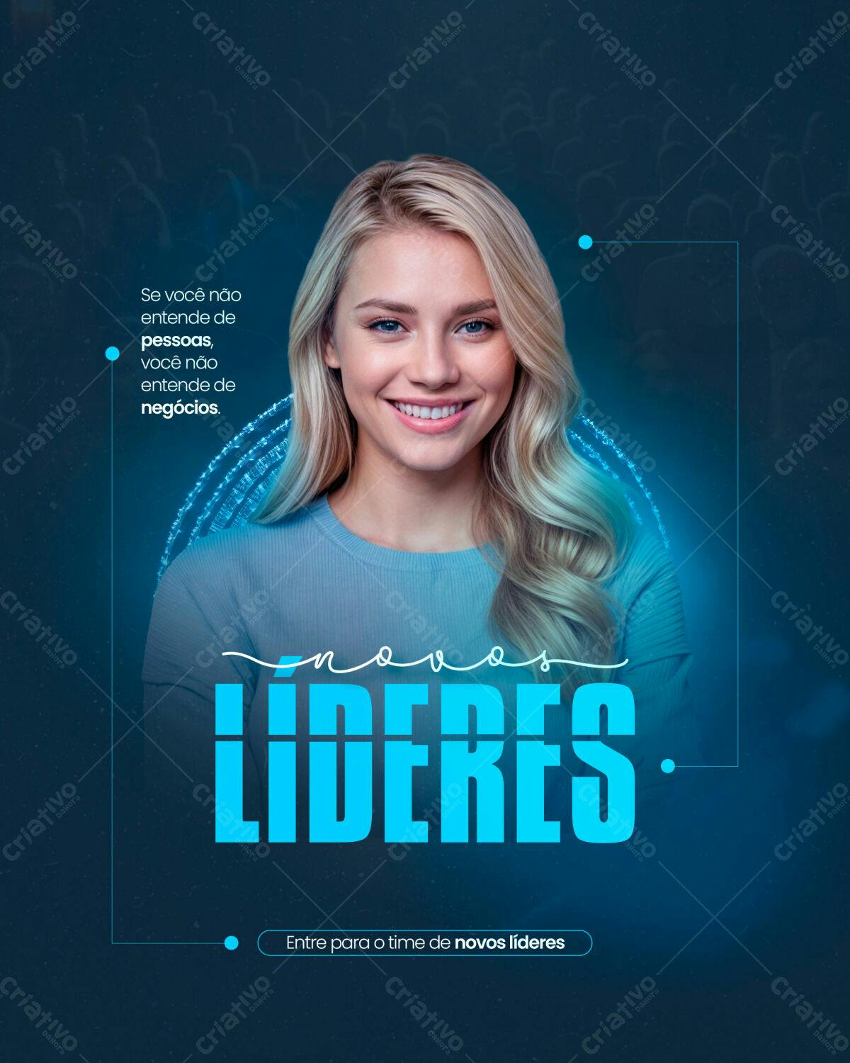 Postagem para Recrutamento de Novos Líderes PSD Editável