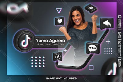 Ícone E Maquete Do Aplicativo Tik Tok