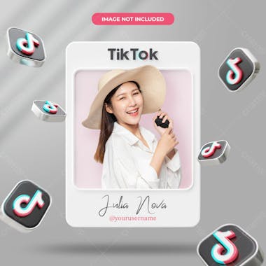 ícone e modelo do aplicativo tik tok