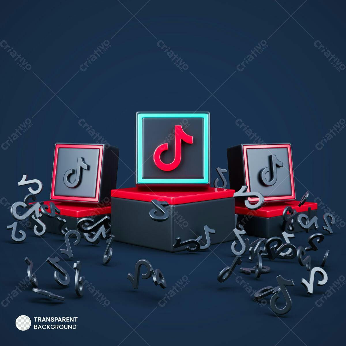 Kit Mockup TikTok PSD Editável