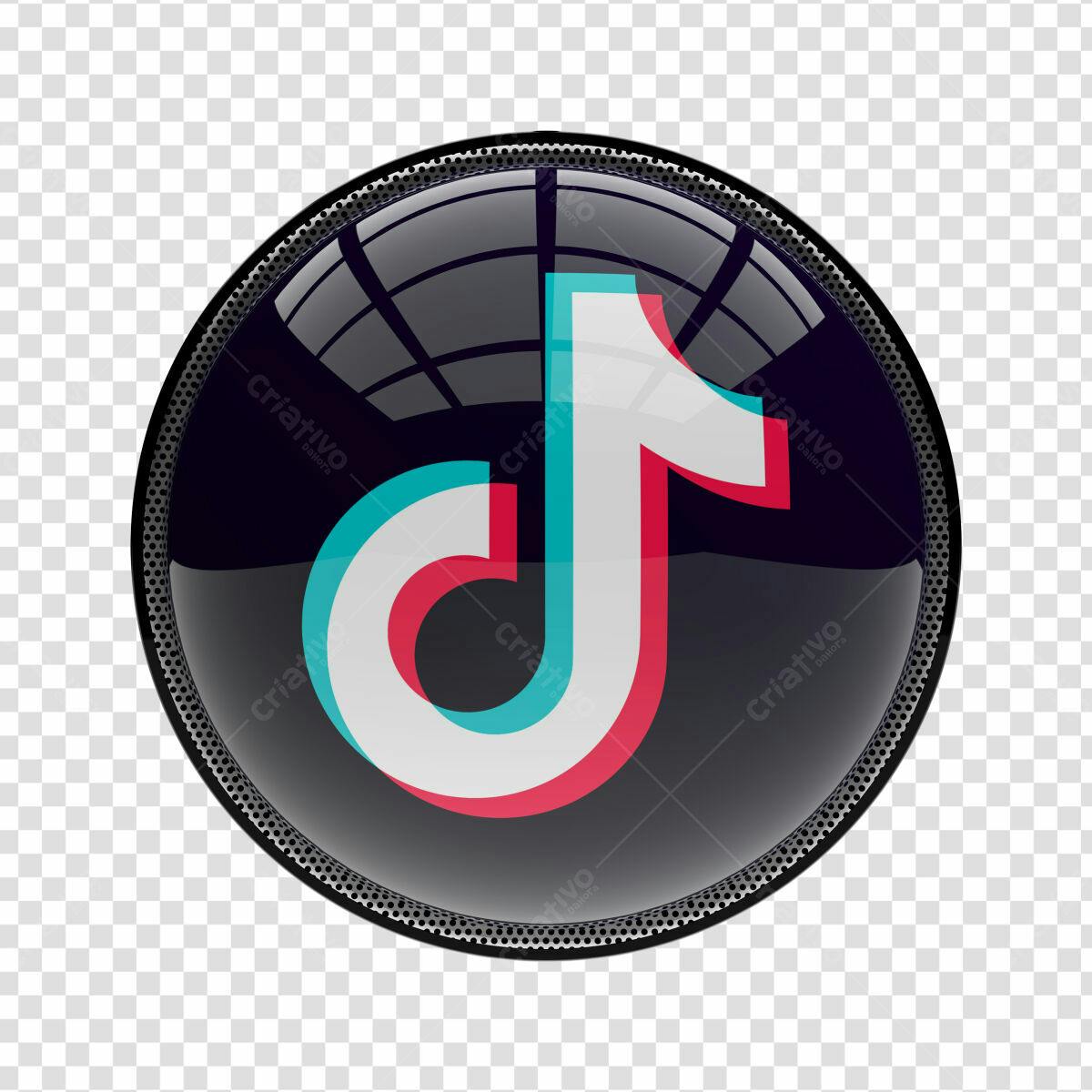 Ícone TikTok em PSD Editável