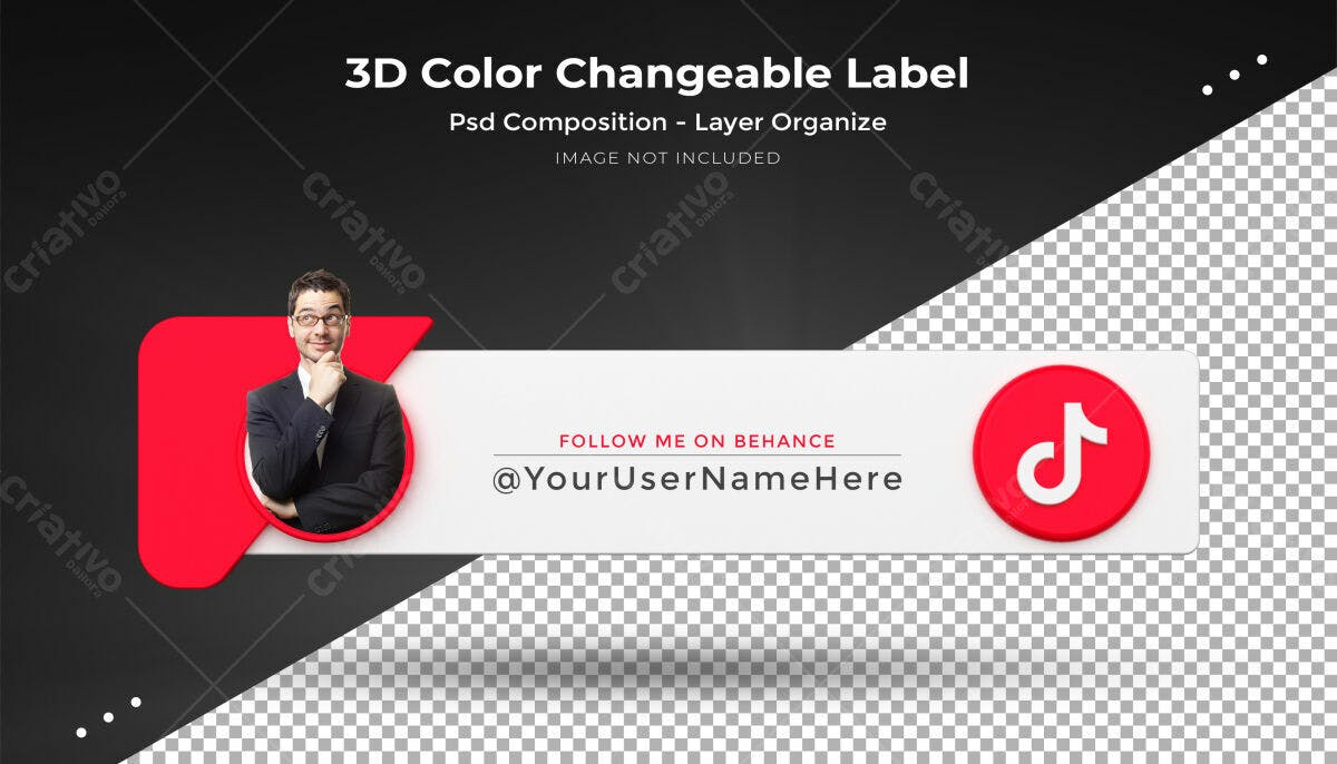 Banner YouTube Vermelho e Branco PSD Editável