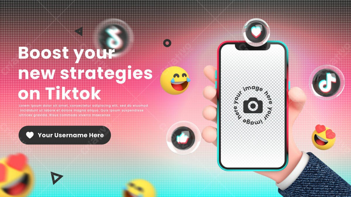 Mockup para TikTok PSD Editável