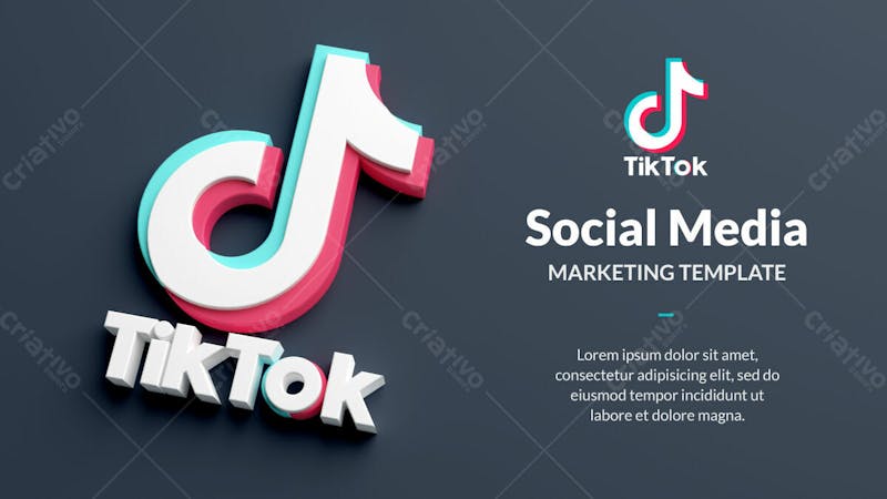 ícone e modelo do aplicativo tik tok