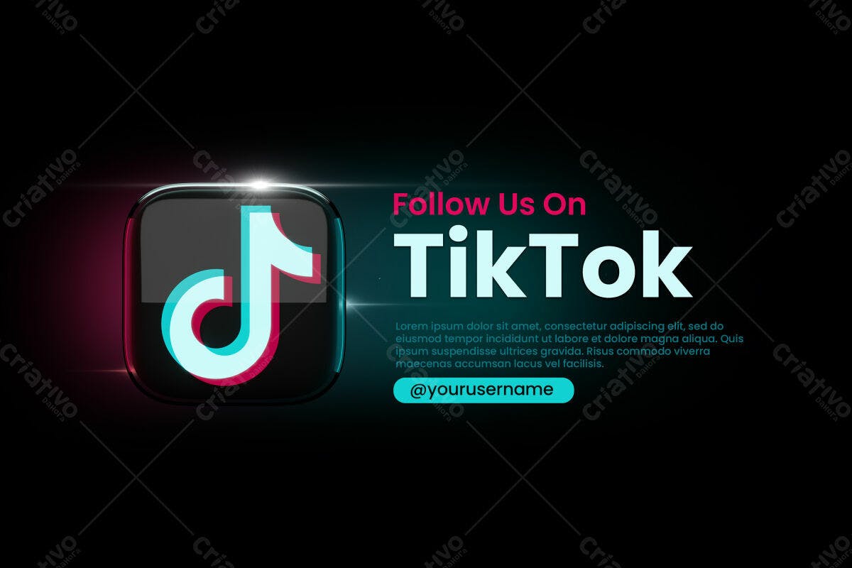 Banner TikTok PSD Editável