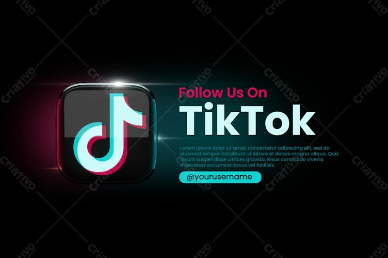 ícone e modelo do aplicativo tik tok