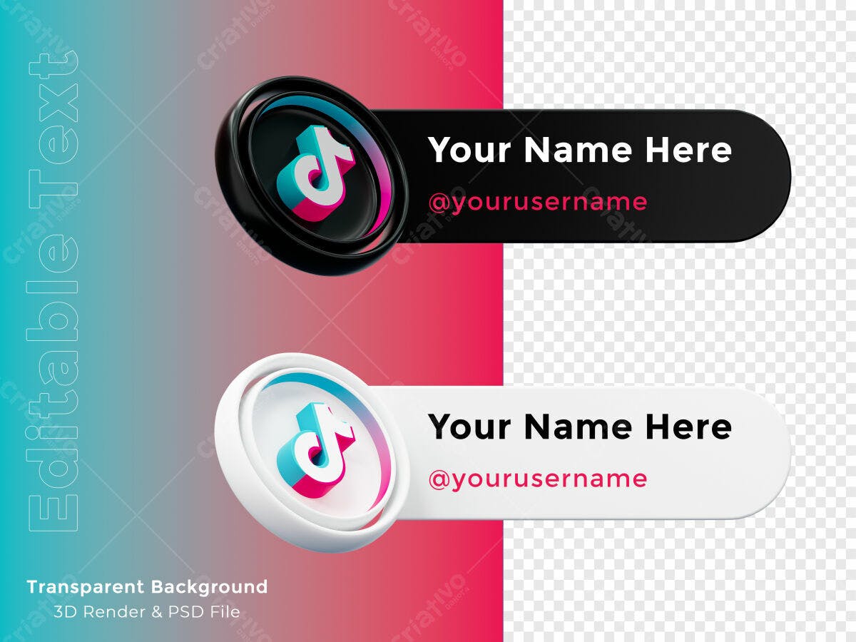 Banner TikTok PSD Editável