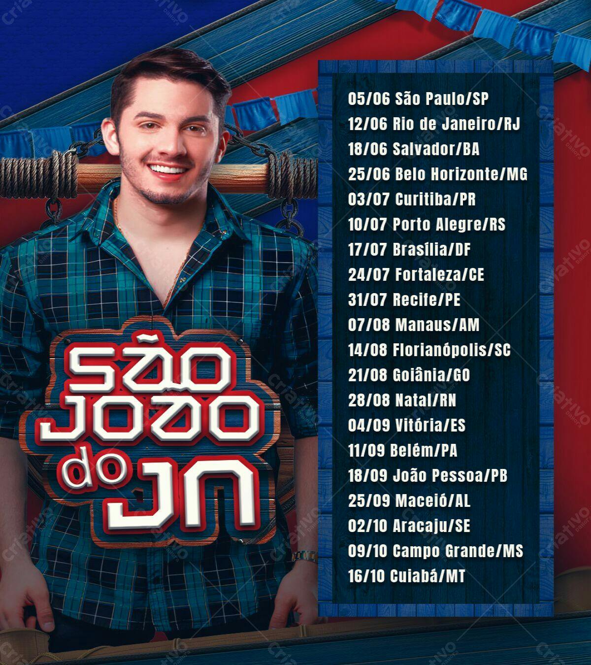 Flyer São João do JN PSD Editável