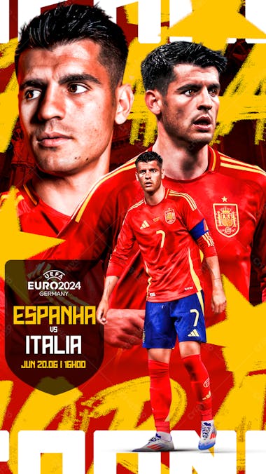 Flyer matchday morata espanha