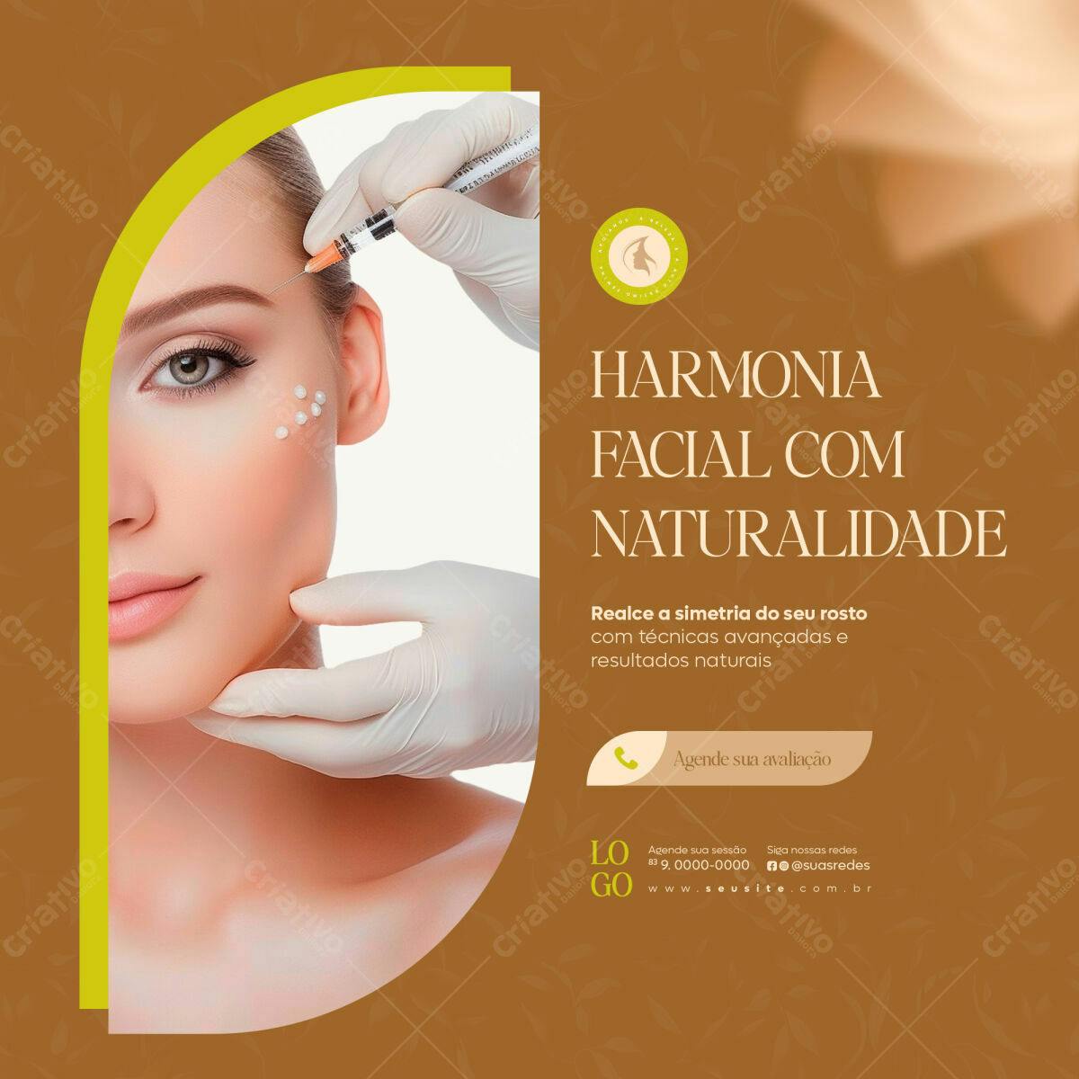 Post para Clínica de Estética PSD Editável