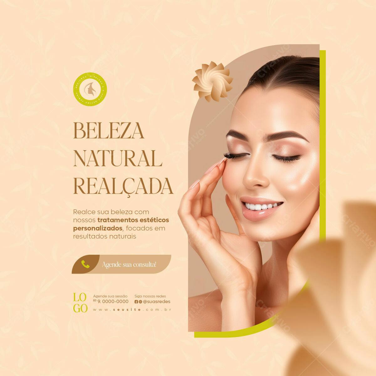 Post para Salão de Beleza PSD Editável