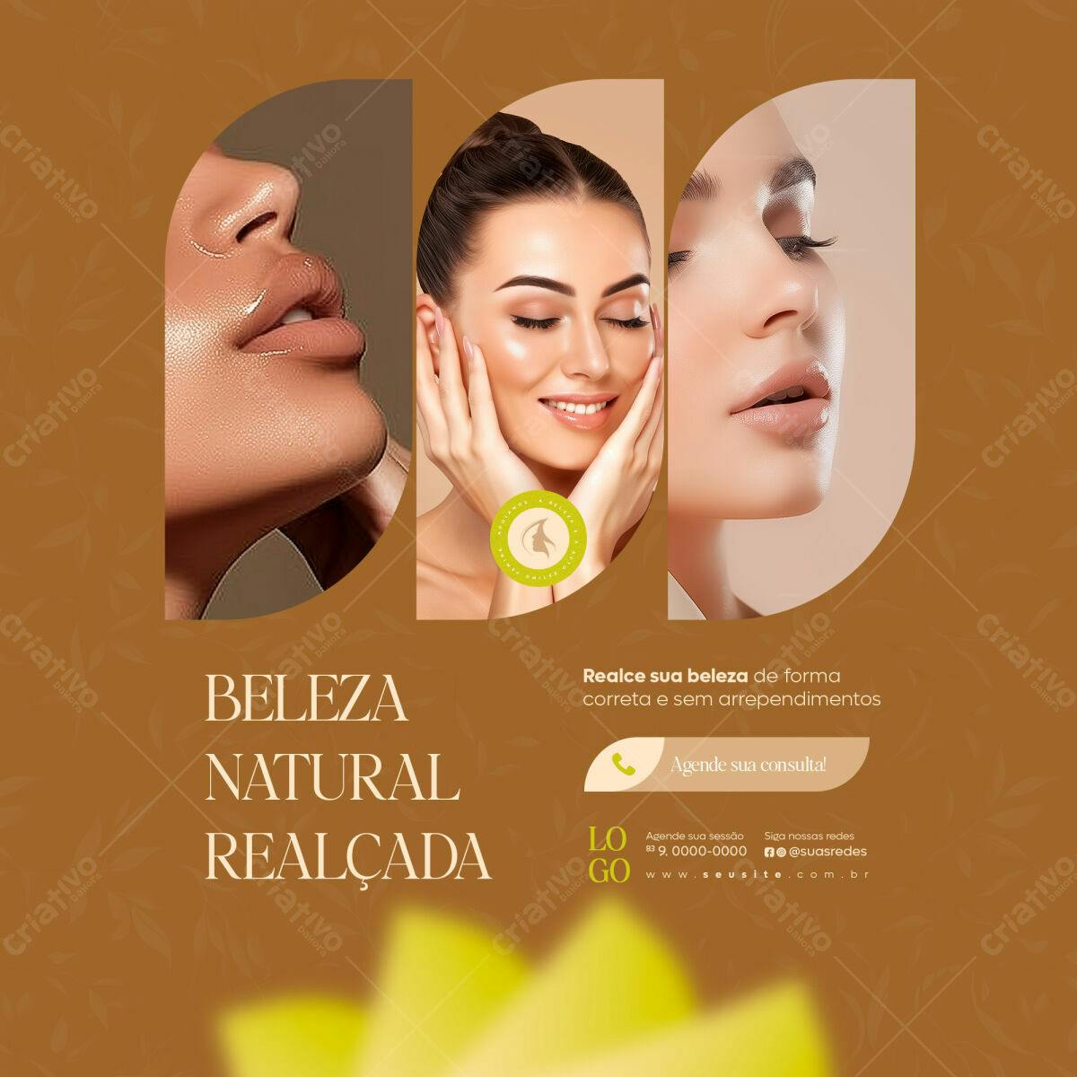 Flyer para Salão de Beleza PSD Editável