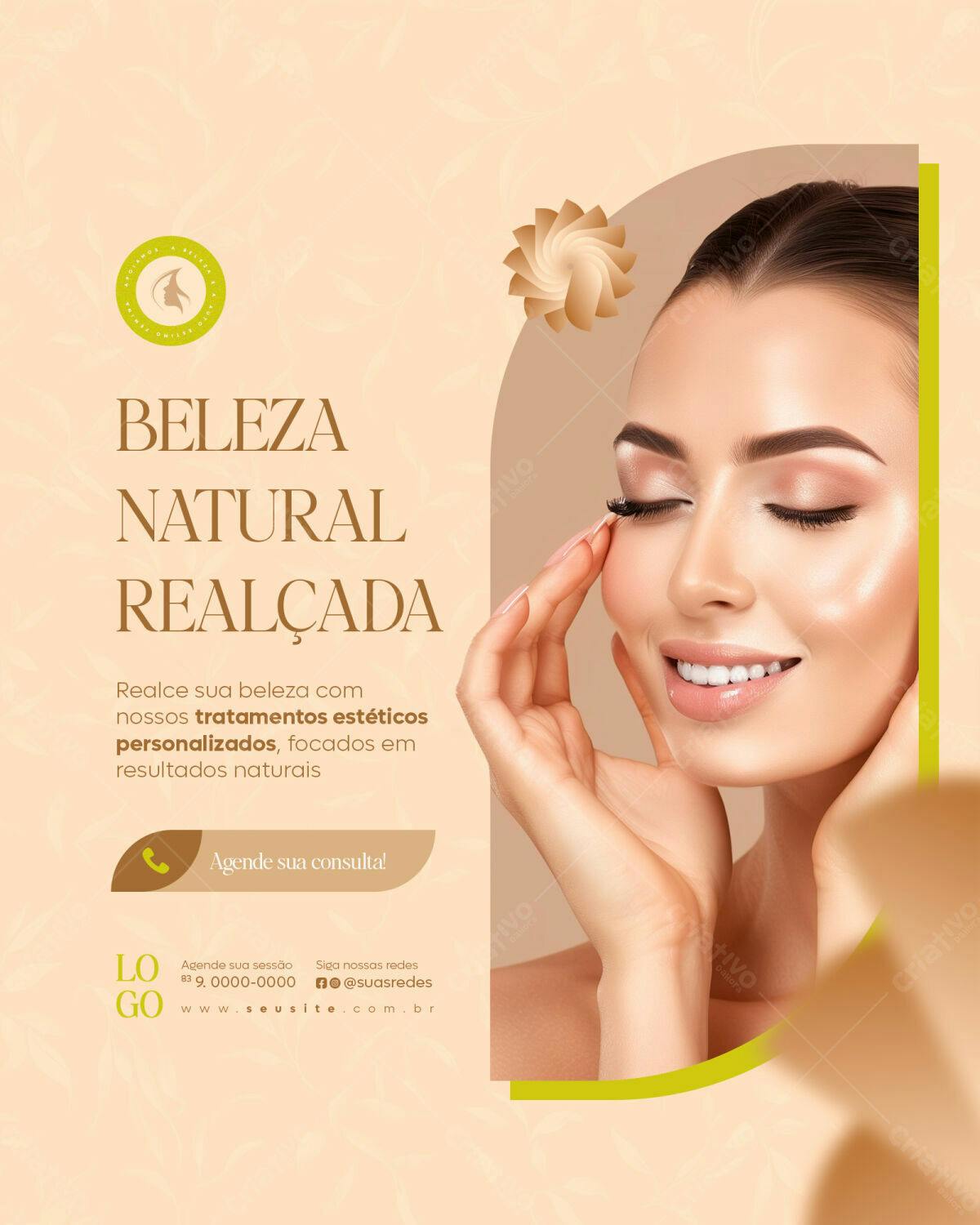 Flyer para Salão de Beleza PSD Editável