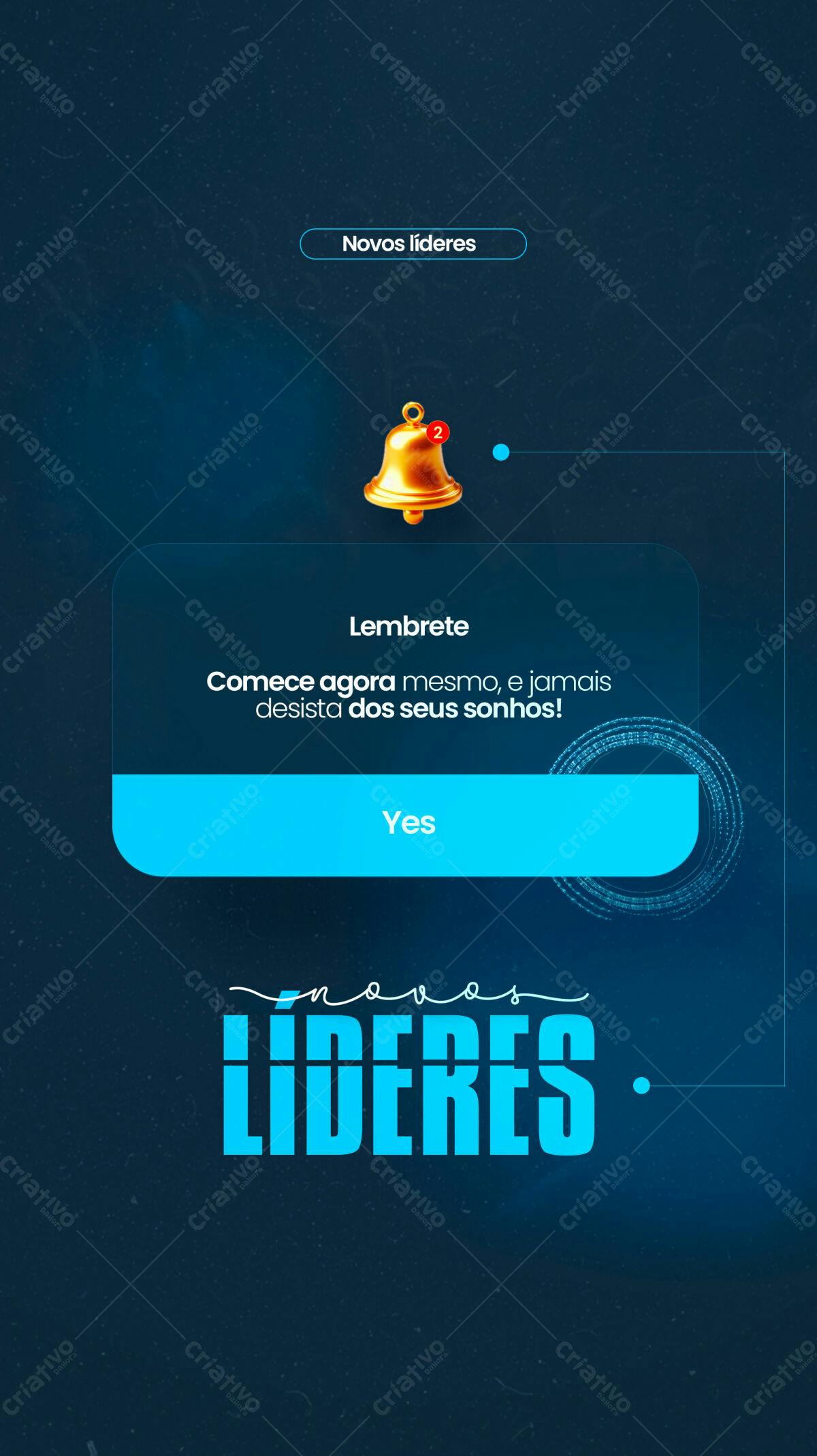 Post para Redes Sociais Novos Líderes PSD Editável