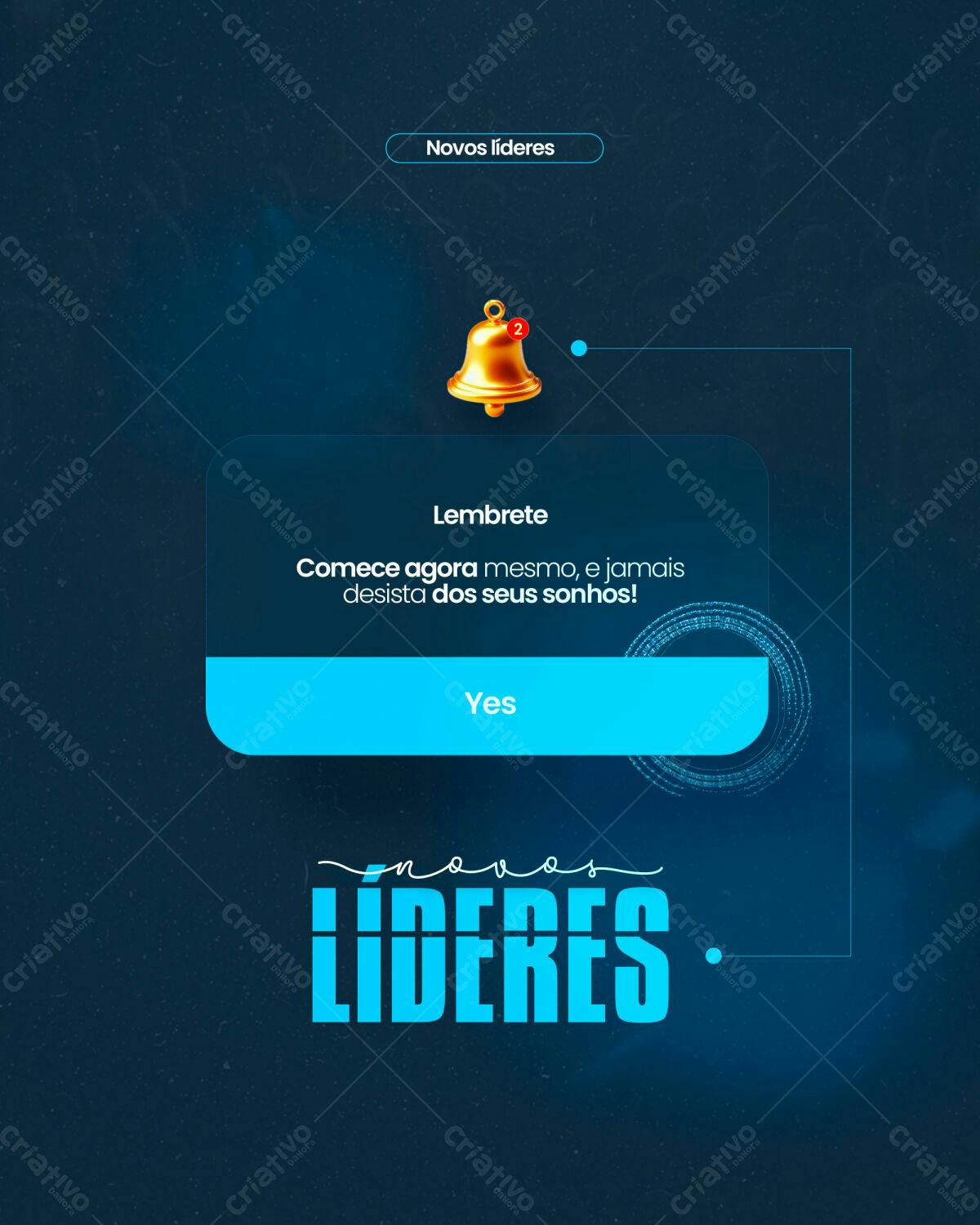 Post para Redes Sociais Novos Líderes PSD Editável
