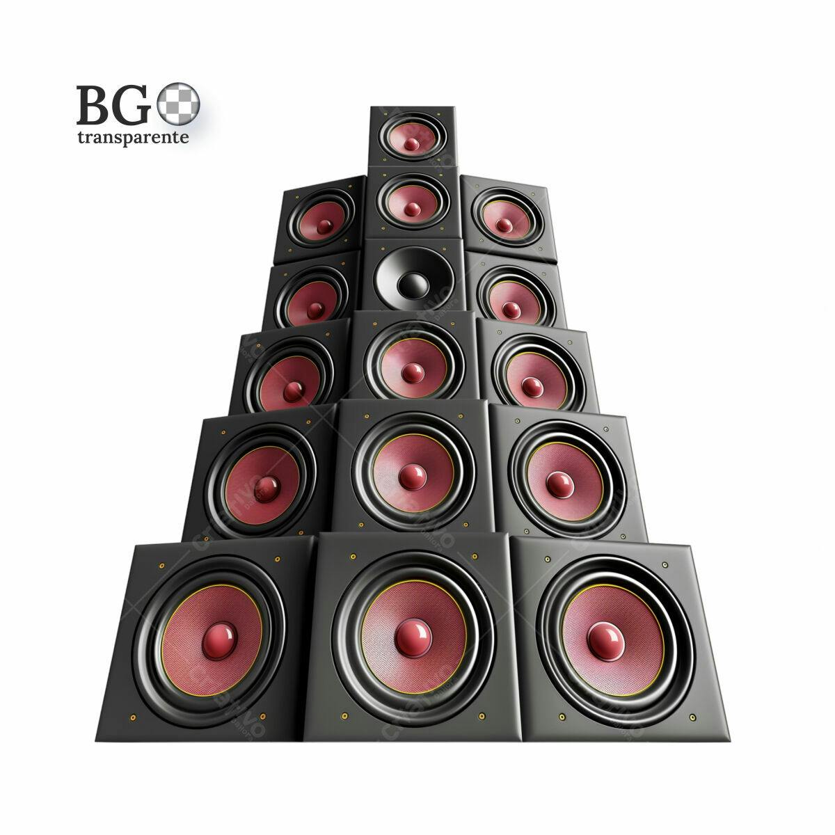 Psd Caixas de Som para Festa de Música Eletrônica Editável
