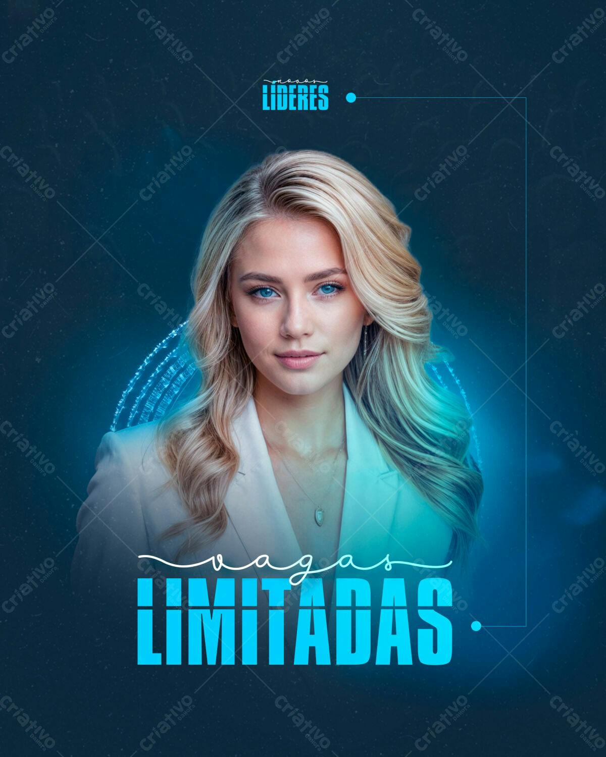 Flyer para Recrutamento de Líderes PSD Editável