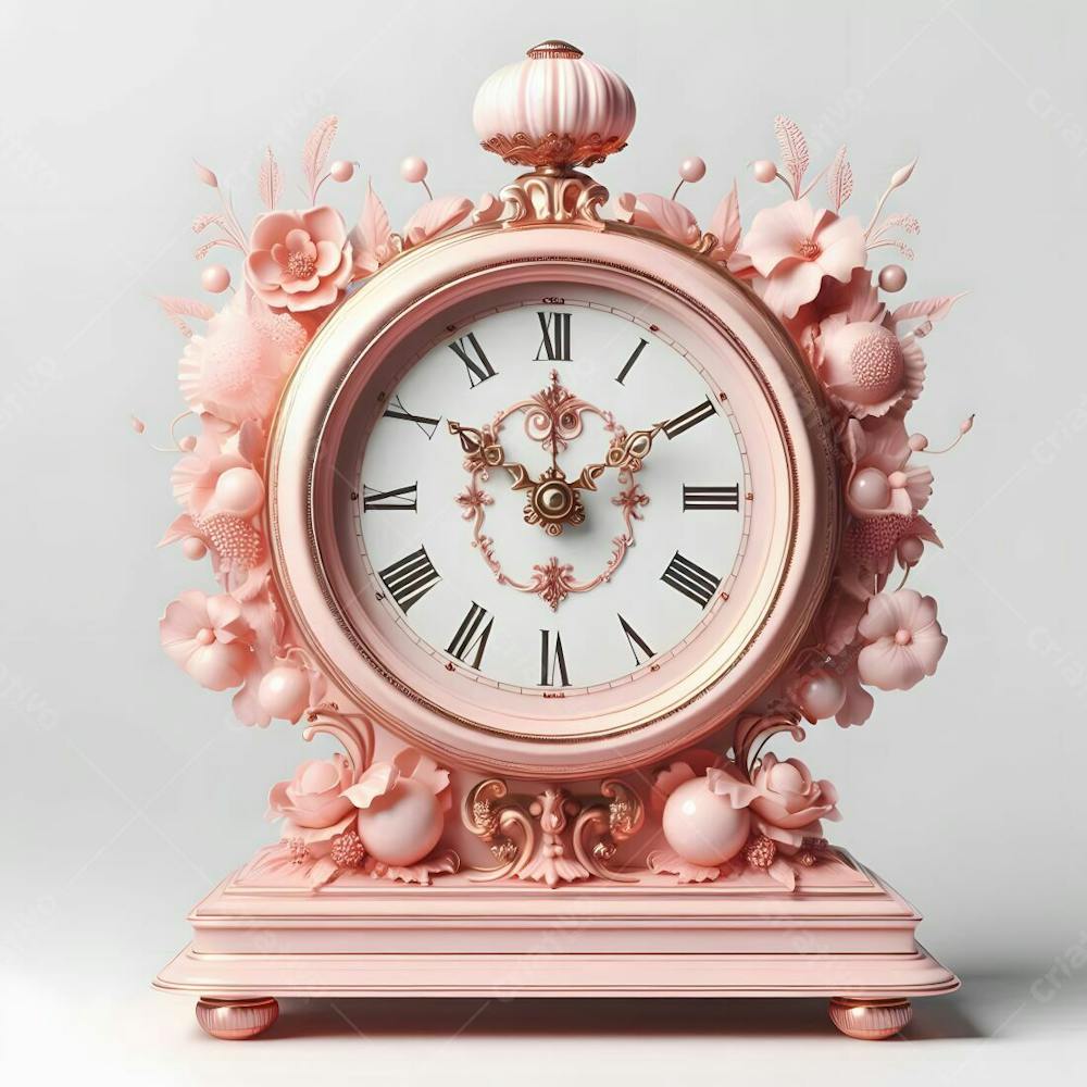 Relógio Matinal Vintage Morning Clock Neon Icon 3D 2D Retrô Néon Icone Elemento
