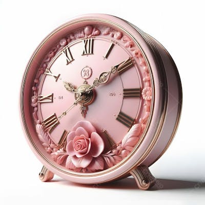 Relógio Matinal Vintage Morning Clock Neon Icon 3D 2D Retrô Néon Icone Elemento
