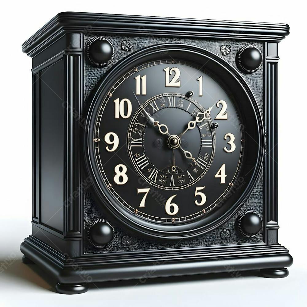 Relógio Matinal Vintage Morning Clock Neon Icon 3D 2D Retrô Néon Icone Elemento