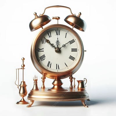 Relógio Matinal Vintage Morning Clock Neon Icon 3D 2D Retrô Néon Icone Elemento