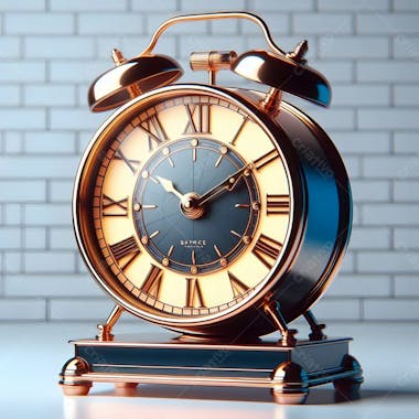 Relógio matinal vintage morning clock neon icon 3d 2d retrô néon icone elemento