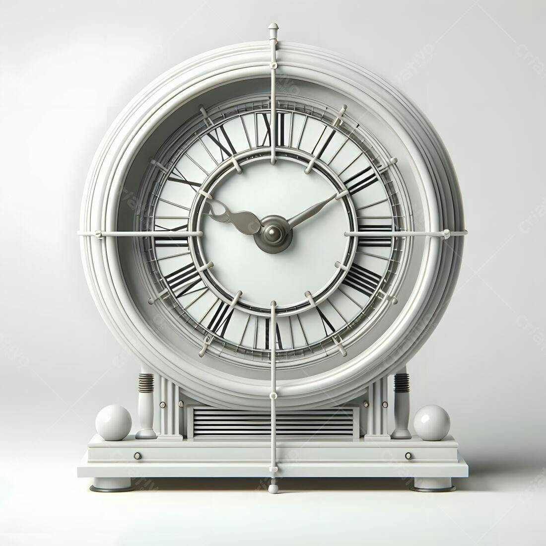 Relógio branco estilo vintage decoração