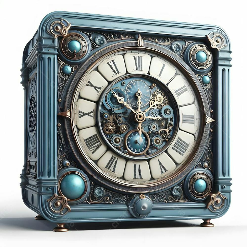 Relógio Matinal Vintage Morning Clock Neon Icon 3D 2D Retrô Néon Icone Elemento