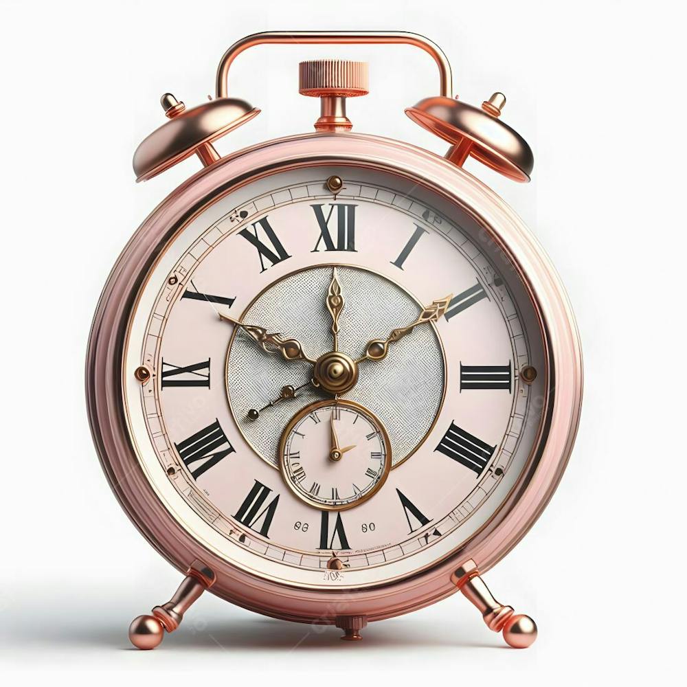 Relógio Matinal Vintage Morning Clock Neon Icon 3D 2D Retrô Néon Icone Elemento