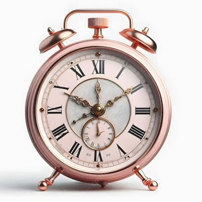 Relógio Matinal Vintage Morning Clock Neon Icon 3D 2D Retrô Néon Icone Elemento