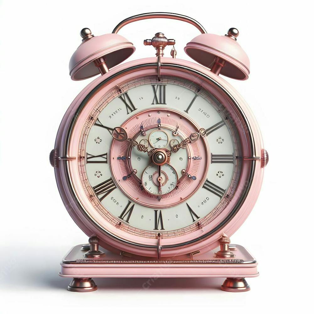Relógio Matinal Vintage Morning Clock Neon Icon 3D 2D Retrô Néon Icone Elemento