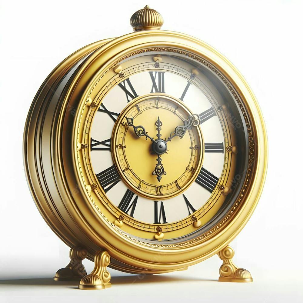 Relógio Matinal Vintage Morning Clock Neon Icon 3D 2D Retrô Néon Icone Elemento