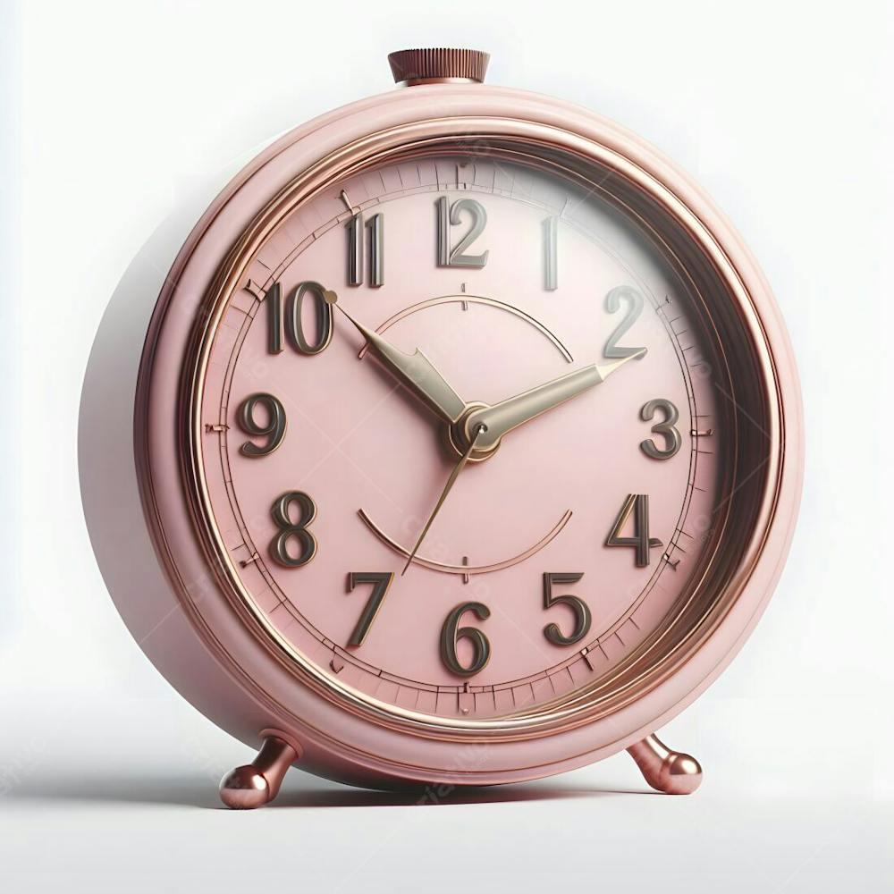 Relógio Matinal Vintage Morning Clock Neon Icon 3D 2D Retrô Néon Icone Elemento