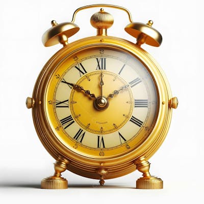 Relógio Matinal Vintage Morning Clock Neon Icon 3D 2D Retrô Néon Icone Elemento