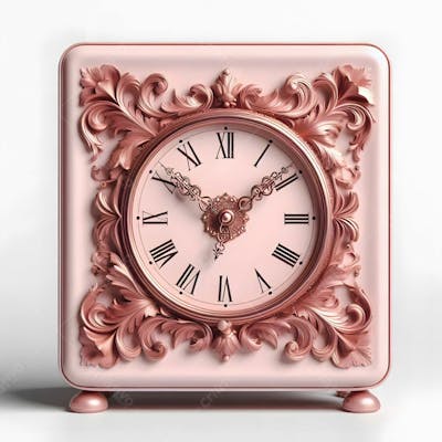 Relógio Matinal Vintage Morning Clock Neon Icon 3D 2D Retrô Néon Icone Elemento