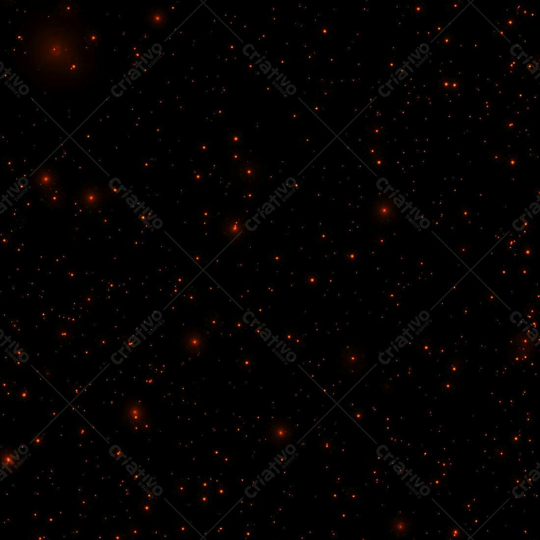 Textura Estrelas Laranja para Fundo Escuro
