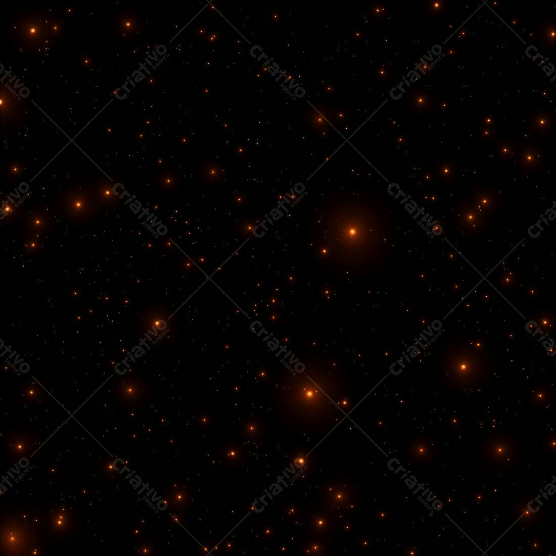 Textura Estrelas Laranja para Fundo Escuro