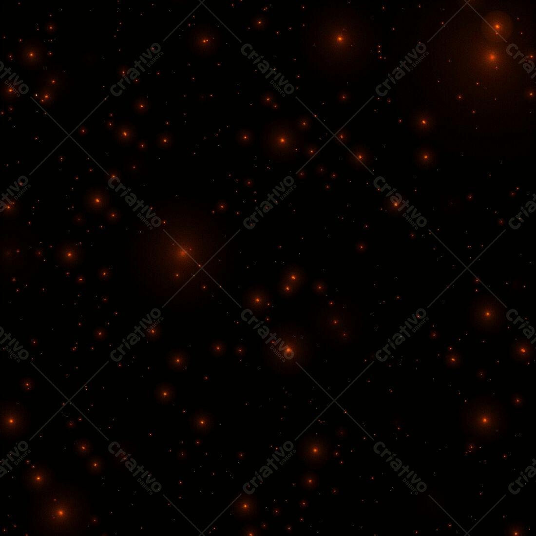 Textura Estrelas Laranja para Fundo Escuro