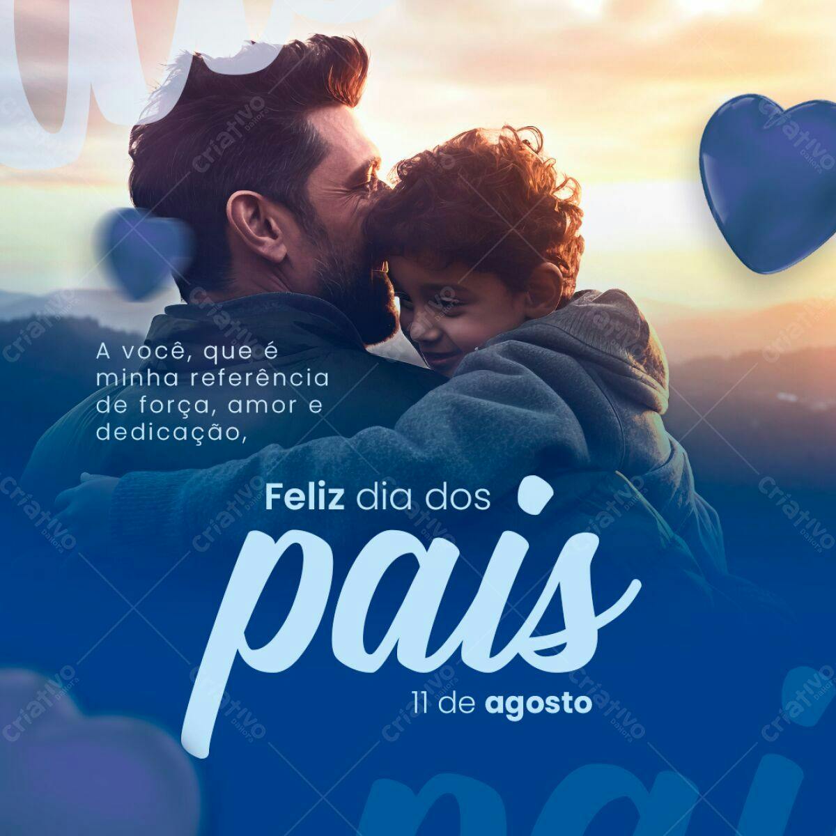 Postagem Dia dos Pais PSD Editável