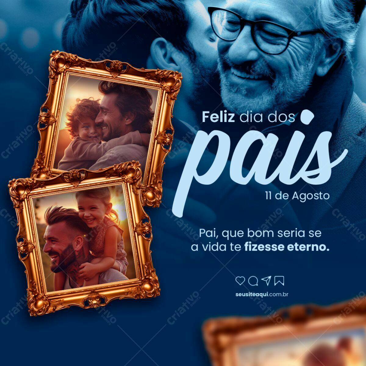 Postagem Dia dos Pais PSD Editável