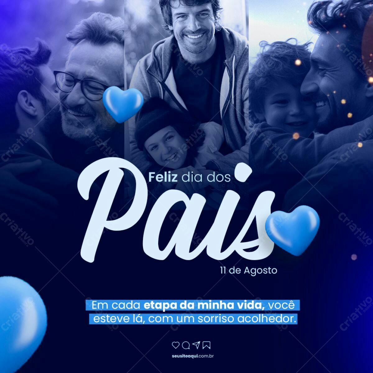 Postagem Dia dos Pais PSD Editável