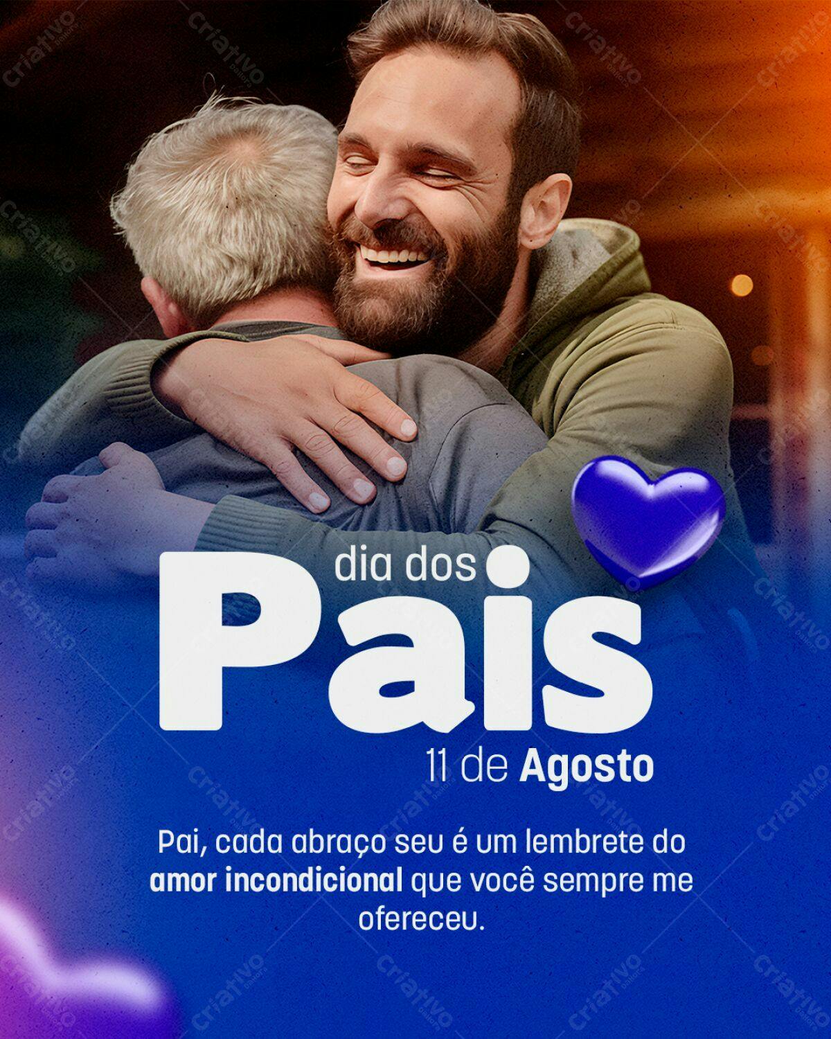 Postagem Dia dos Pais PSD Editável
