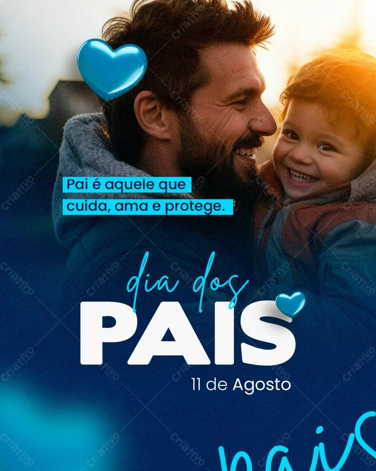 Post para Dia dos Pais PSD Editável