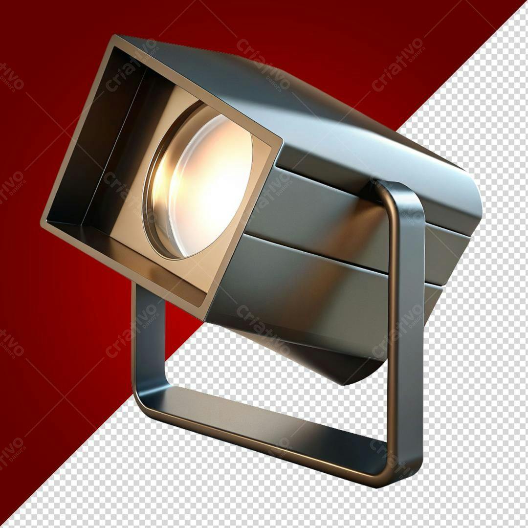 Icone Holofote Cinema PNG com fundo transparente